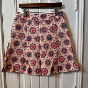 Dm bm y2k skirt Floral Patterned Skirt - Pink and Blue